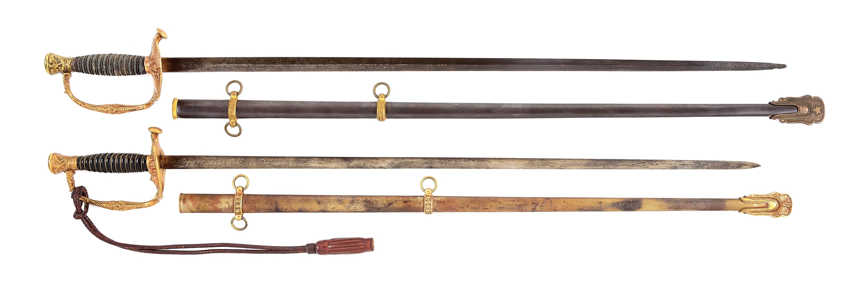 LOT OF 2: MARYLAND M1860 SWORDS.