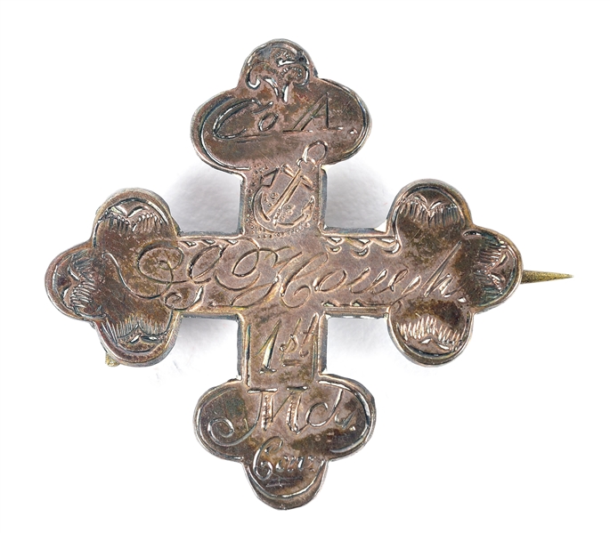 MARYLAND CROSS OF GRESHAM HOUGH, 1ST MARYLAND INFANTRY, 1ST CAVALRY, AND MOSBY’S RANGERS, ONE OF THE MOST HISTORICALLY SIGNIFICANT IN PRIVATE HANDS.