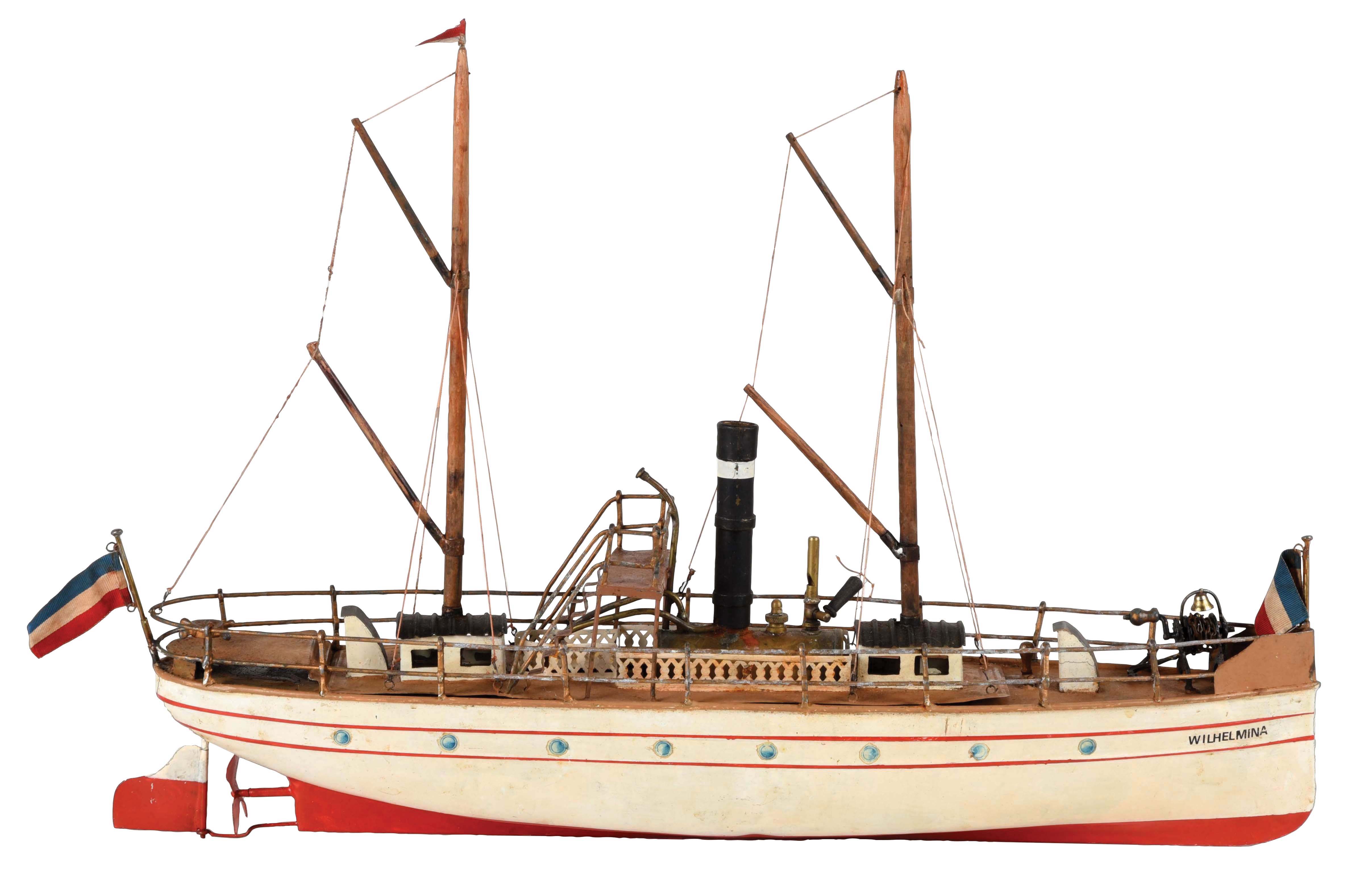 Lot Detail - EARLY GERMAN CARETTE LIVE STEAM BOAT.