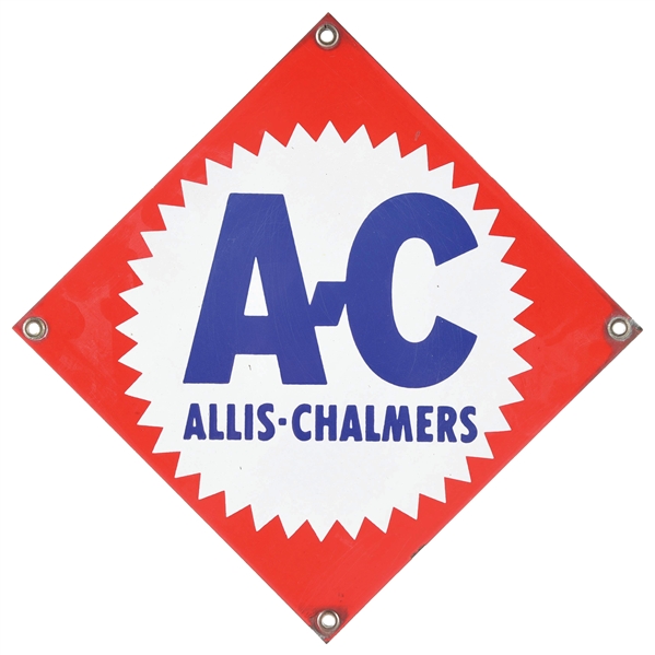 ALLIS CHALMERS PORCELAIN SIGN. 