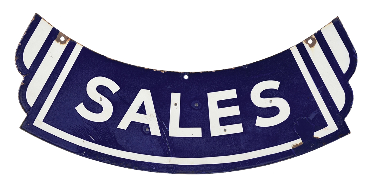 SALES PORCELAIN ATTACHMENT SIGN. 