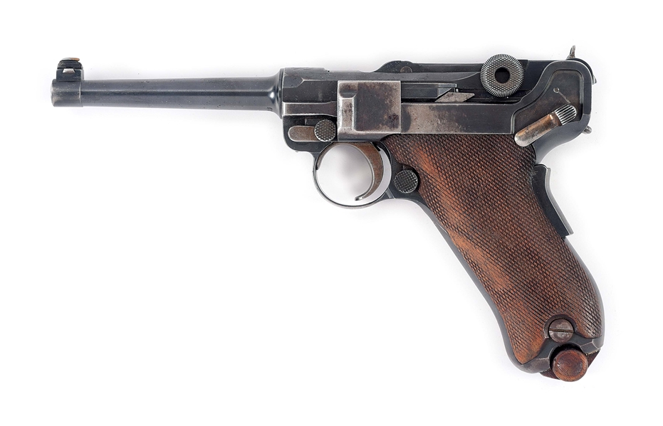 (C) DWM MODEL 1906 AMERICAN EAGLE LUGER SEMI-AUTOMATIC PISTOL.