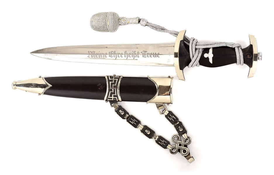 THIRD REICH TYPE B2 CHAINED SS DAGGER.