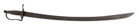 UNTOUCHED JEREMIAH SNOW ATTRIBUTED AMERICAN MASSACHUSETTS HORSEMANS SABER.