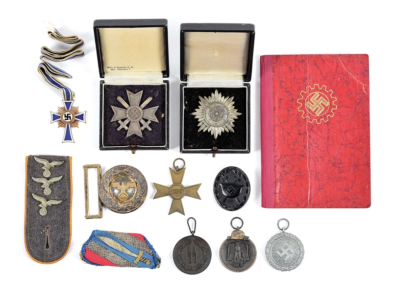 LOT OF THIRD REICH MEDALS AND MICSELLANEOUS INSIGNIA.