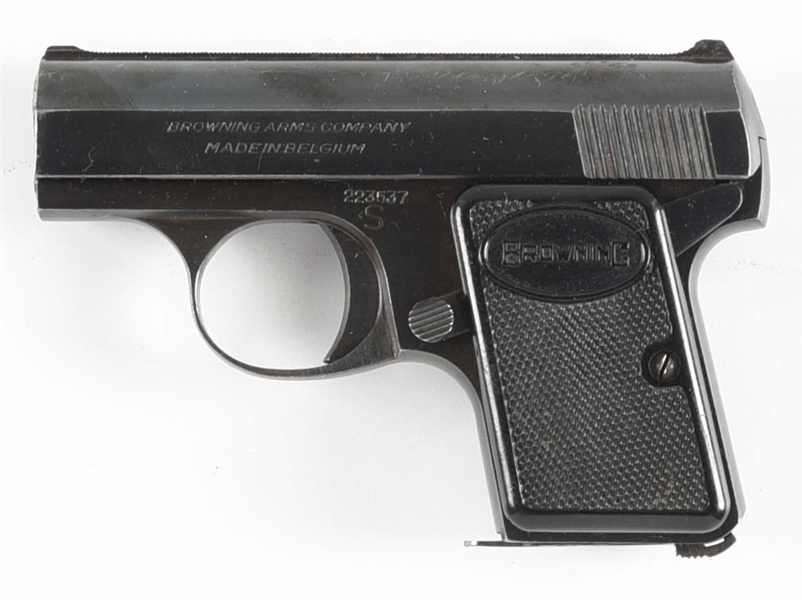 (C) BROWNING ARMS COMPANY BABY BROWNING .25 ACP SEMI-AUTOMATIC PISTOL.