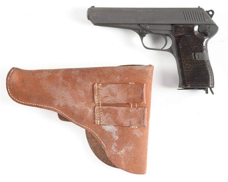 (C) CZ MODEL 52 SEMI-AUTOMATIC PISTOL WITH HOLSTER & ACCESSORIES.