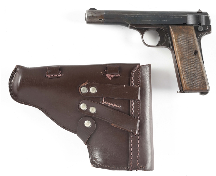 (C) FN MODEL 1922 SEMI-AUTOMATIC PISTOL WITH HOLSTER.