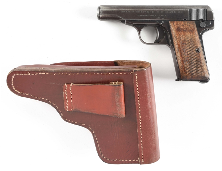(C) FN MODEL 1910 SEMI-AUTOMATIC PISTOL WITH HOLSTER.
