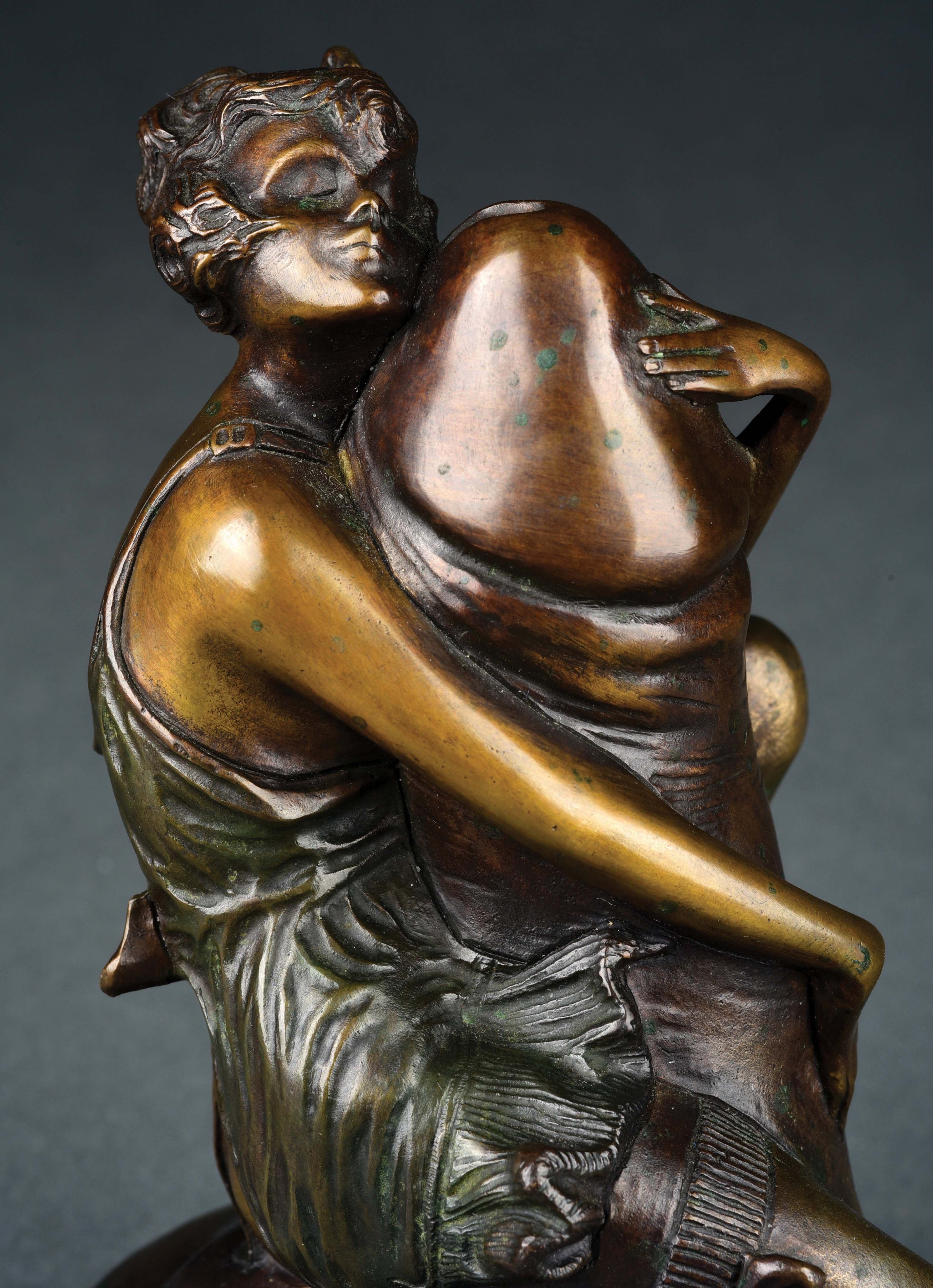 Lot Detail B Zach Erotica Bronze Woman Sculpture