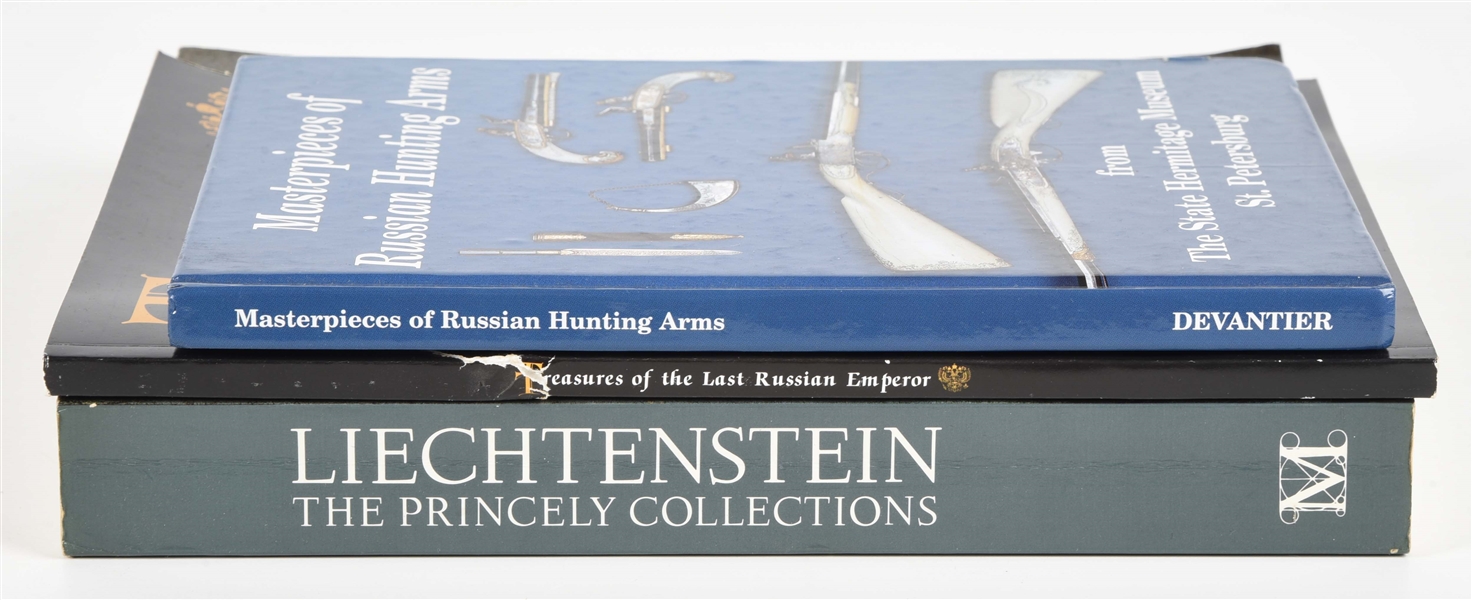 LOT OF 3: RUSSIAN ARMS AND ART REFERENCE BOOKS.