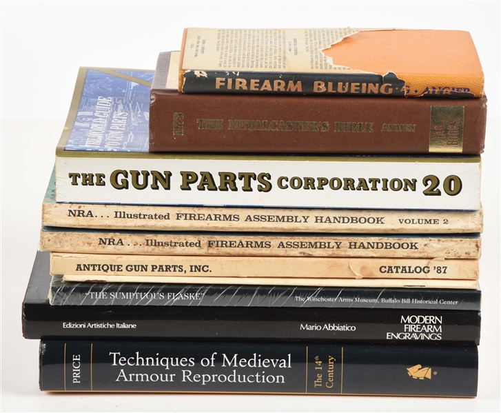 LOT OF 10: GUNSMITH AND ARMORSMITH REFERENCE BOOKS.