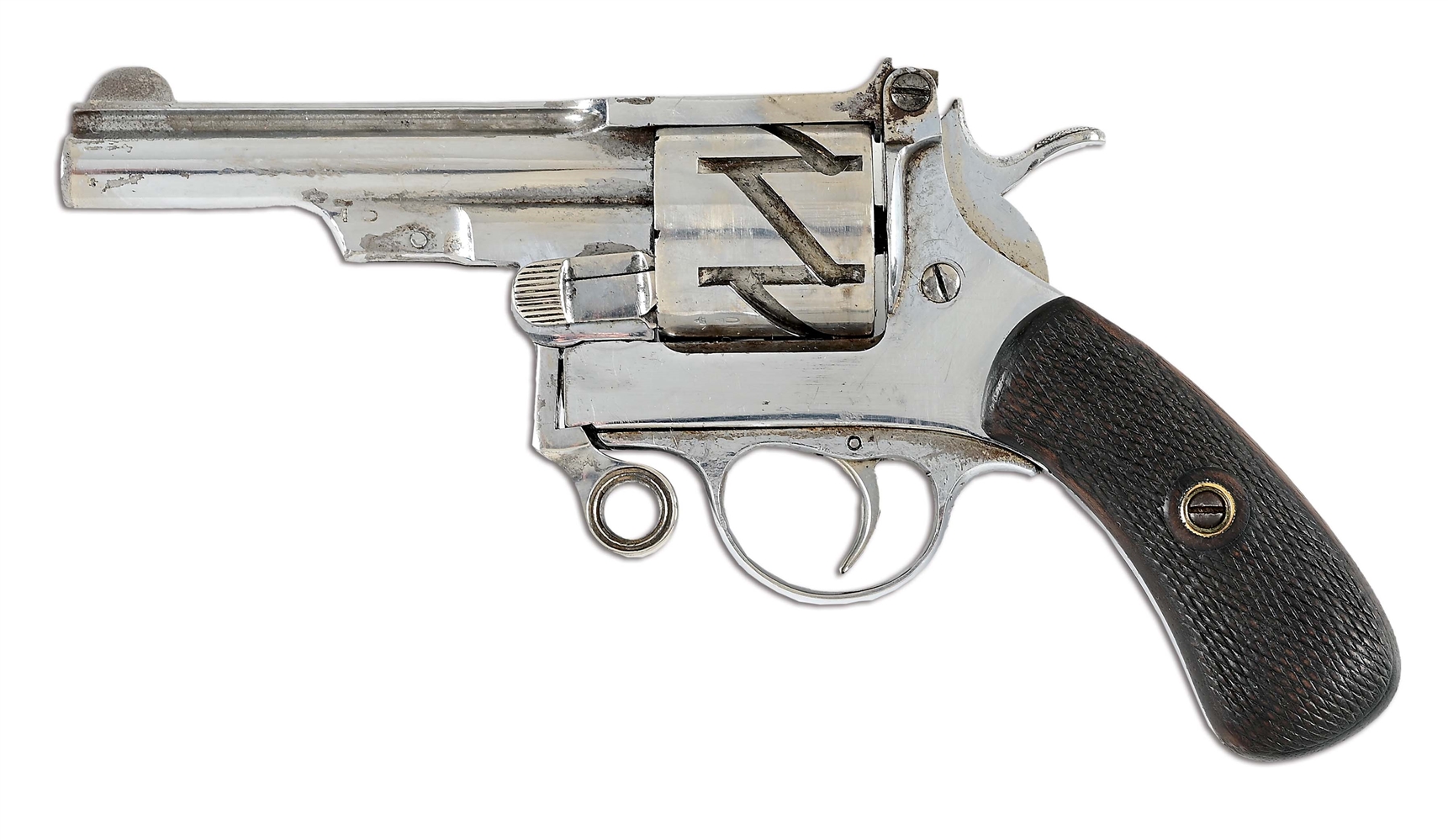 (A) SCARCE & DESIRABLE EARLY PRODUCTION MAUSER 1878 ZIG-ZAG REVOLVER.