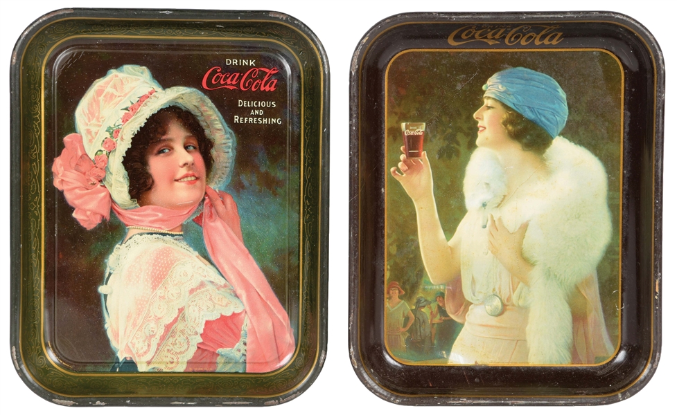 COLLECTION OF 2 COCA-COLA TRAYS.
