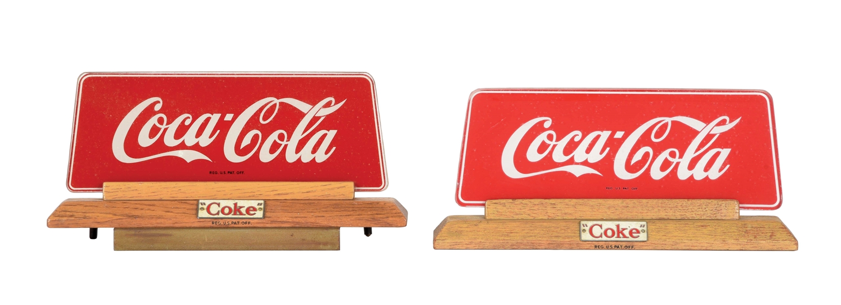 COLLECTION OF 2 PRICE BROTHERS COCA-COLA SIGNS.