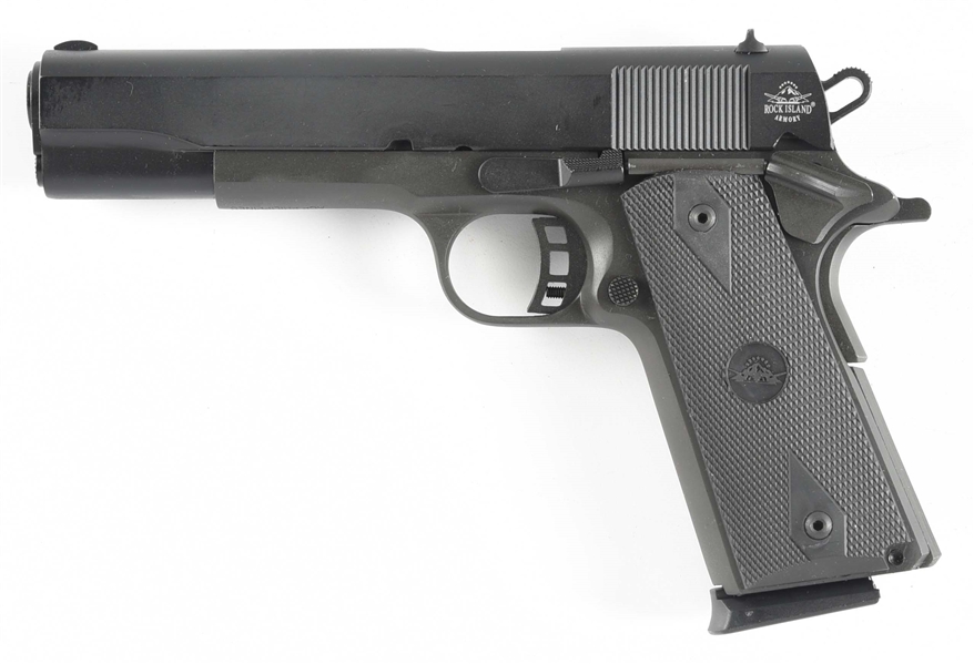 (M) ROCK ISLAND ARMORY 1911A1 FS SEMI-AUTOMATIC PISTOL WITH MATCHING FACTORY CASE.