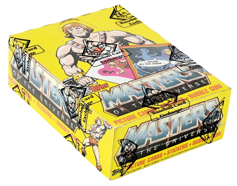 1985 TOPPS MASTERS OF THE UNIVERSE WAX BOX - 36 PACKS (BBCE).