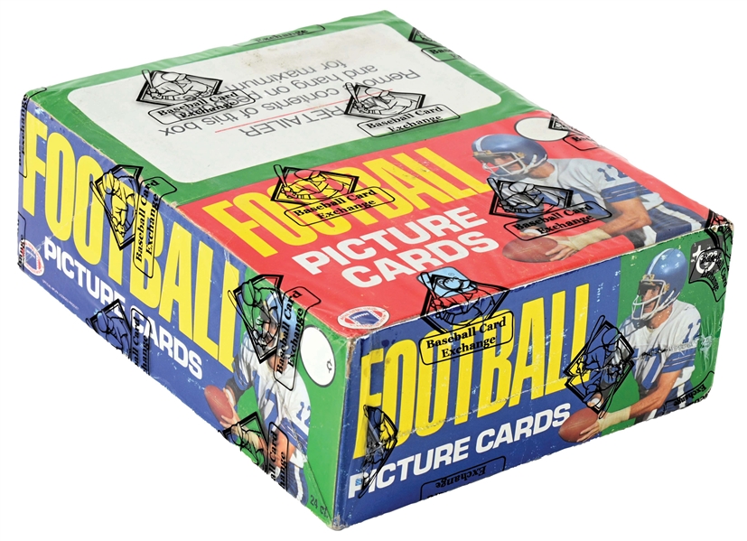 1981 TOPPS FOOTBALL RACK PACK BOX - 24 PACKS (BBCE).