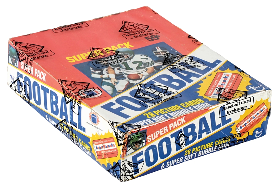 1980 TOPPS SUPER FOOTBALL CELLO BOX - 24 PACKS (BBCE).