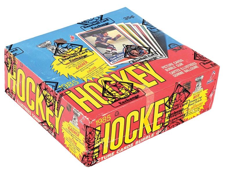 1984 OPC HOCKEY WAX BOX - 48 PACKS (BBCE TAPE INTACT).