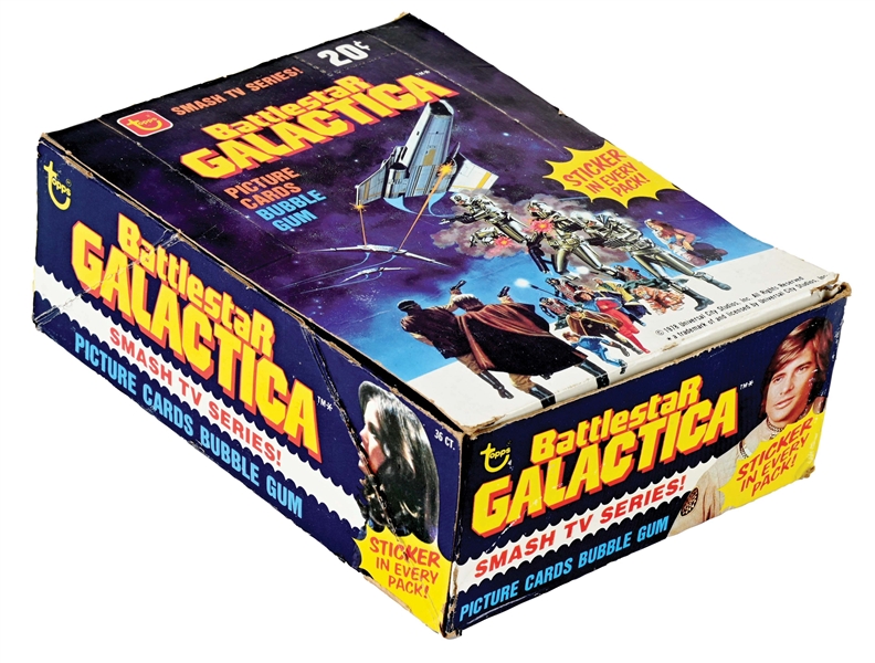 1978 TOPPS BATTLESTAR GALACTICA WAX PACK BOX - 36 PACKS.