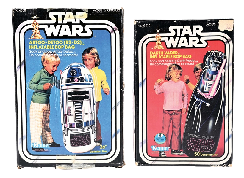 LOT OF 2: KENNER STAR WARS CHARACTER BOP BAGS.