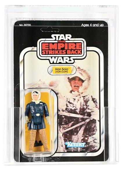 1982 KENNER STAR WARS HAN SOLO "HOTH OUTFIT" ESB 48 BACK-A AFA 80.