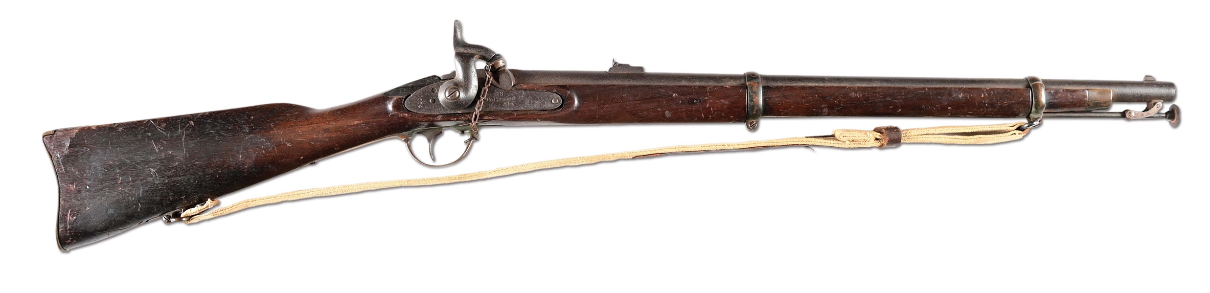 (A) EXTREMELY RARE CONFEDERATE TALLASSEE PERCUSSION CARBINE.