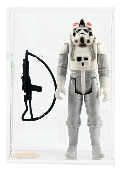 RARE 1980 KENNER STAR WARS AT-AT DRIVER "RED LOGO" LOOSE GRADED FIGURE AFA 85+ GOLD LABEL ARCHIVAL. 