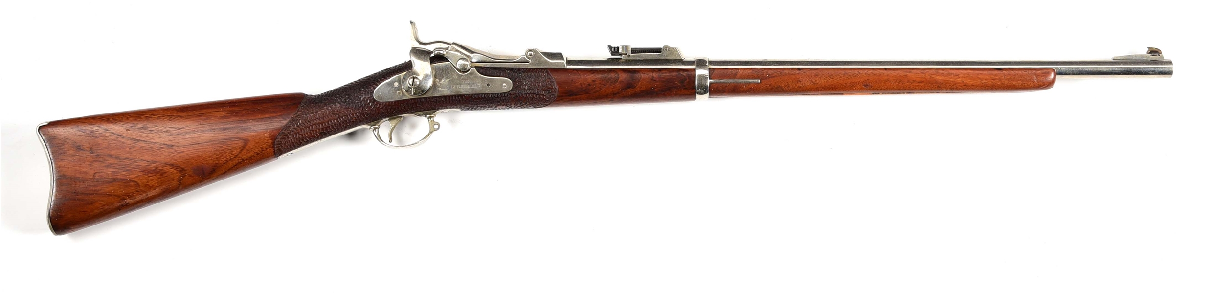 (A) SPRINGFIELD 1878 TRAPDOOR SINGLE SHOT RIFLE.