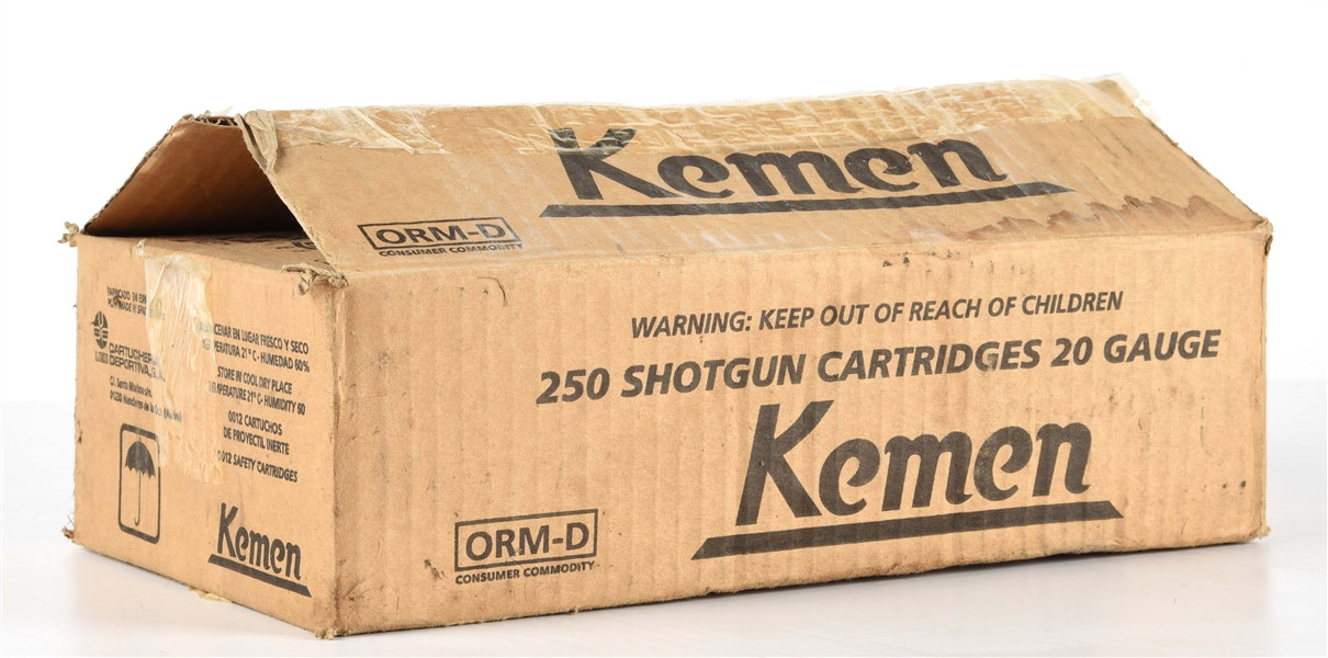 CASE OF 20 GAUGE SHOTGUN AMMO BY KEMEN.