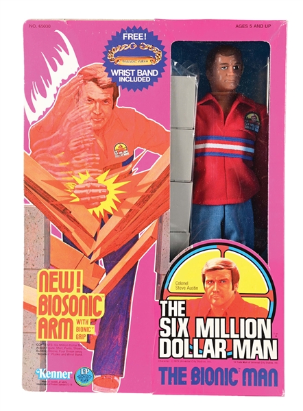 KENNER SIX MILLION DOLLAR MAN FIGURE IN ORIGINAL BOX.