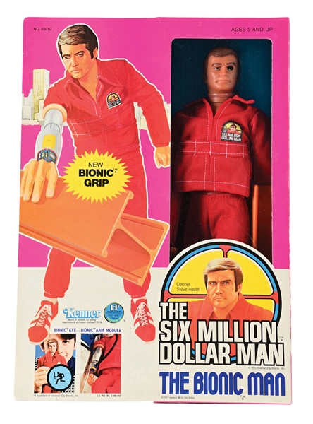 KENNER SIX MILLION DOLLAR MAN FIGURE IN ORIGINAL BOX. 