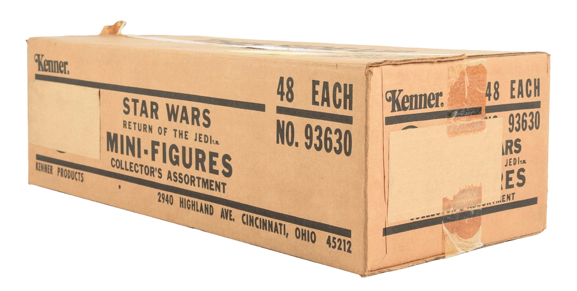 KENNER STAR WARS RETURN OF THE JEDI FIGURE CASE BOX.