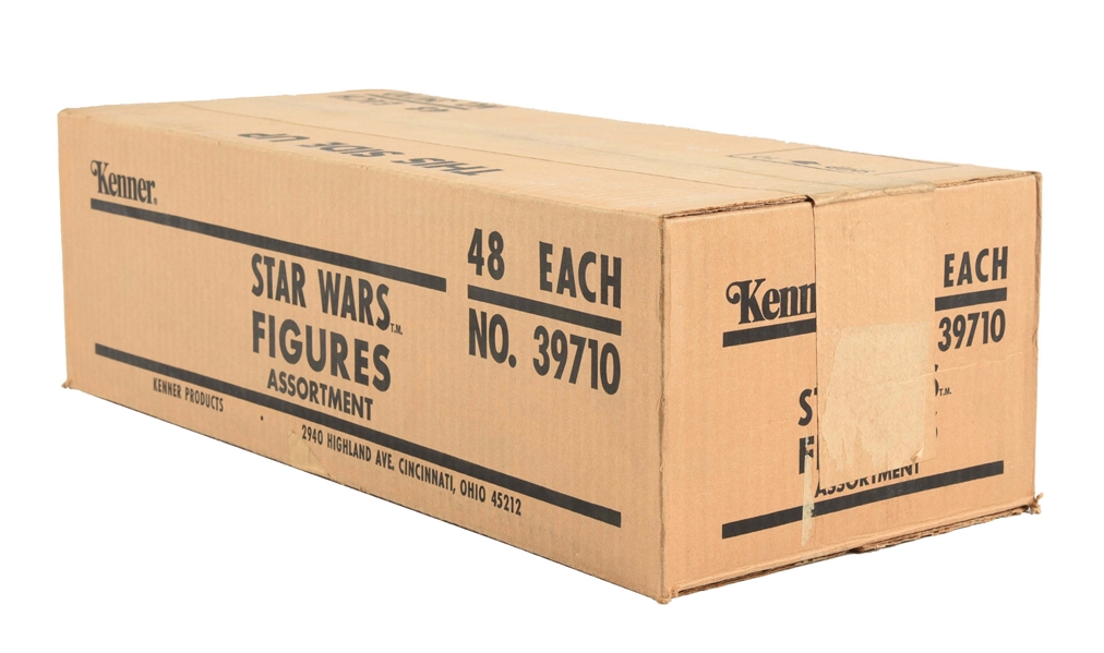 ORIGINAL KENNER STAR WARS FIGURES CASE BOXES.