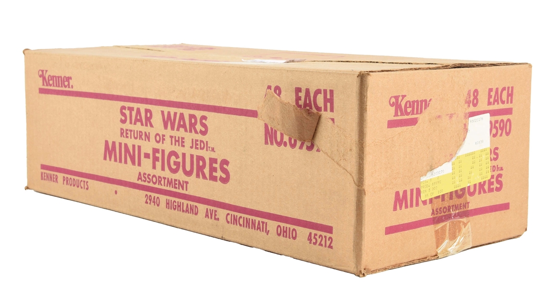 KENNER STAR WARS RETURN OF THE JEDI FIGURE CASE BOX.