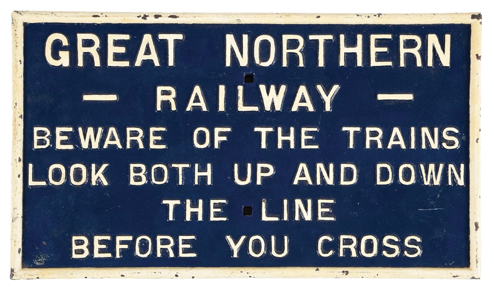 RAILROAD SIGN.