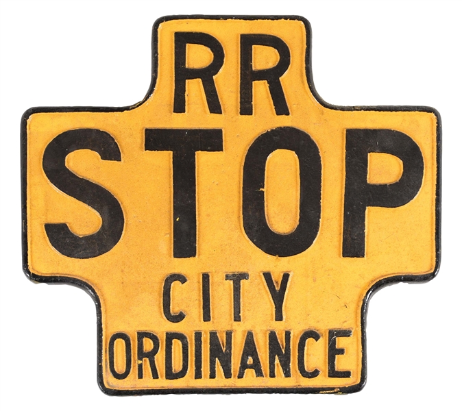 RAILROAD SIGN.