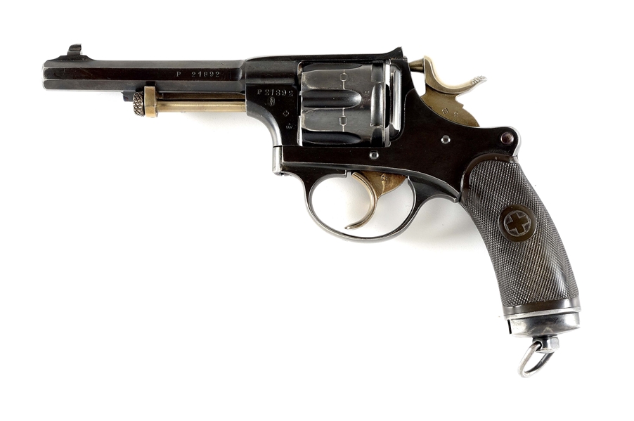 (C) VERY NICE PRIVATE PURCHASE WAFFENFABRIK BERN 1882 ORDNANCE DOUBLE ACTION REVOLVER.