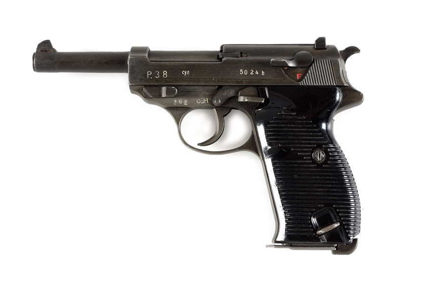 (C) POST-WAR ASSEMBLED BUNDESHEER P.38 SEMI-AUTOMATIC PISTOL WITH HOLSTER.