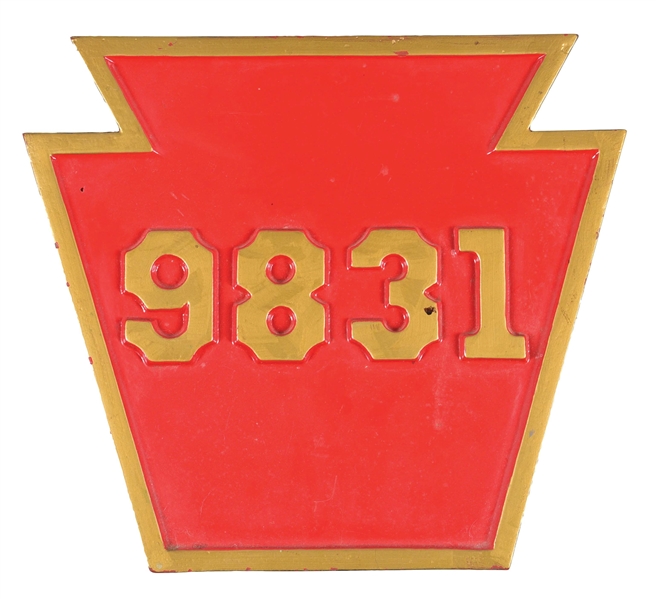 PRR STEAM LOCOMOTIVE NUMBER PLATE.