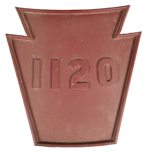 PRR STEAM LOCOMOTIVE NUMBER PLATE.