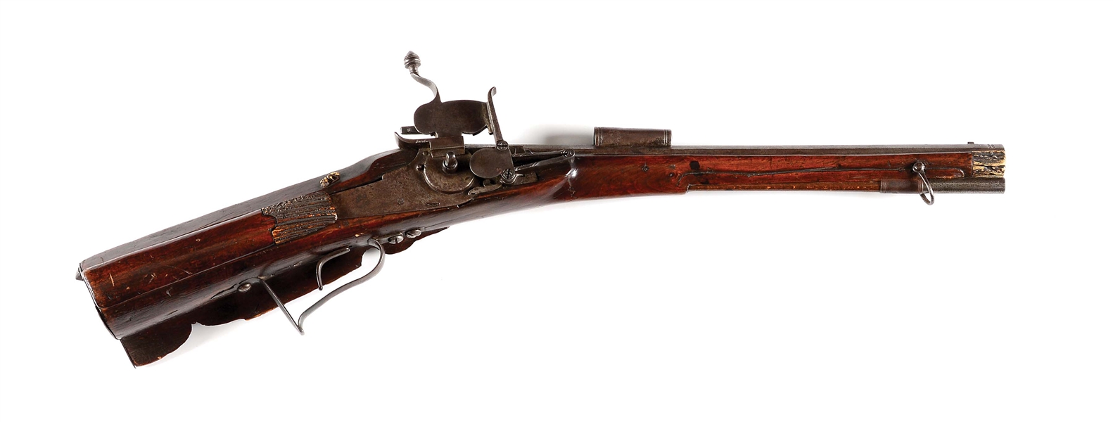 (A) AN ATTRACTIVE GERMAN WHEELLOCK CARBINE, MID-16TH CENTURY.