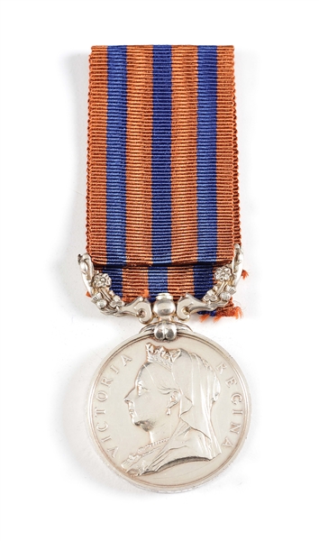 NAMED BRITISH SOUTH AFRICA COMPANY MEDAL.