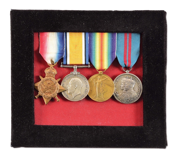 BRITISH WWI MEDAL GROUP NAMED TO LANCE CORPORAL JAMES MCRITCHIE, ROYAL HIGHLANDERS, KIA AT AUBERS RIDGE.