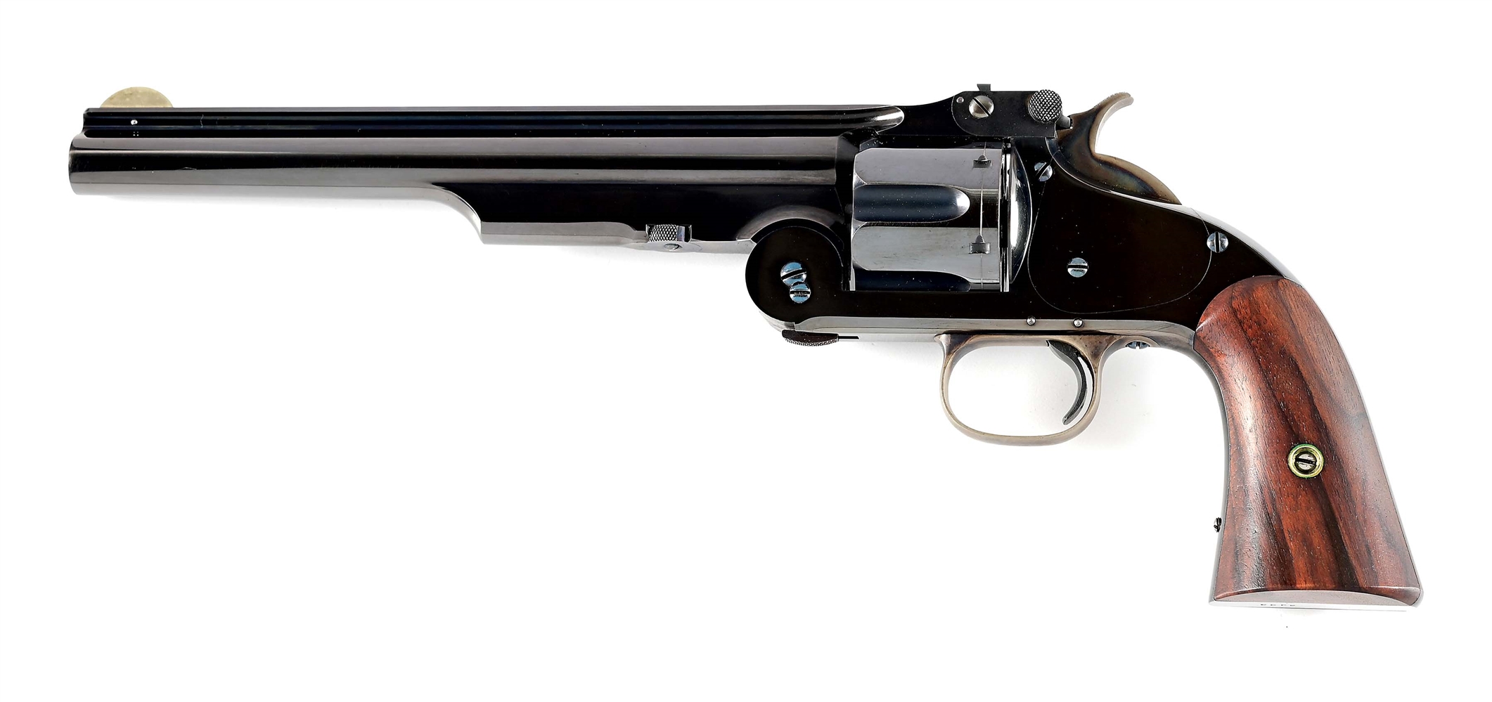 (A) INTRIGUING PROTOTYPE TRANSITIONAL AMERICAN MODEL S&W NO. 3 REVOLVER IN OUTSTANDING CONDITION.