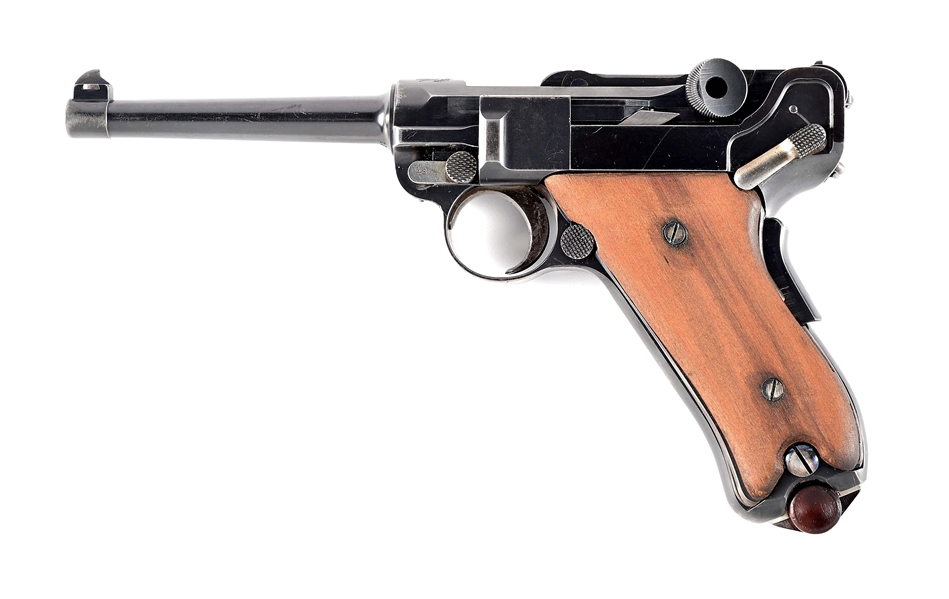 (C) INTRIGUING DWM MODEL 1900 AMERICAN EAGLE LUGER SEMI-AUTOMATIC PISTOL WITH IDEAL GRIPS.
