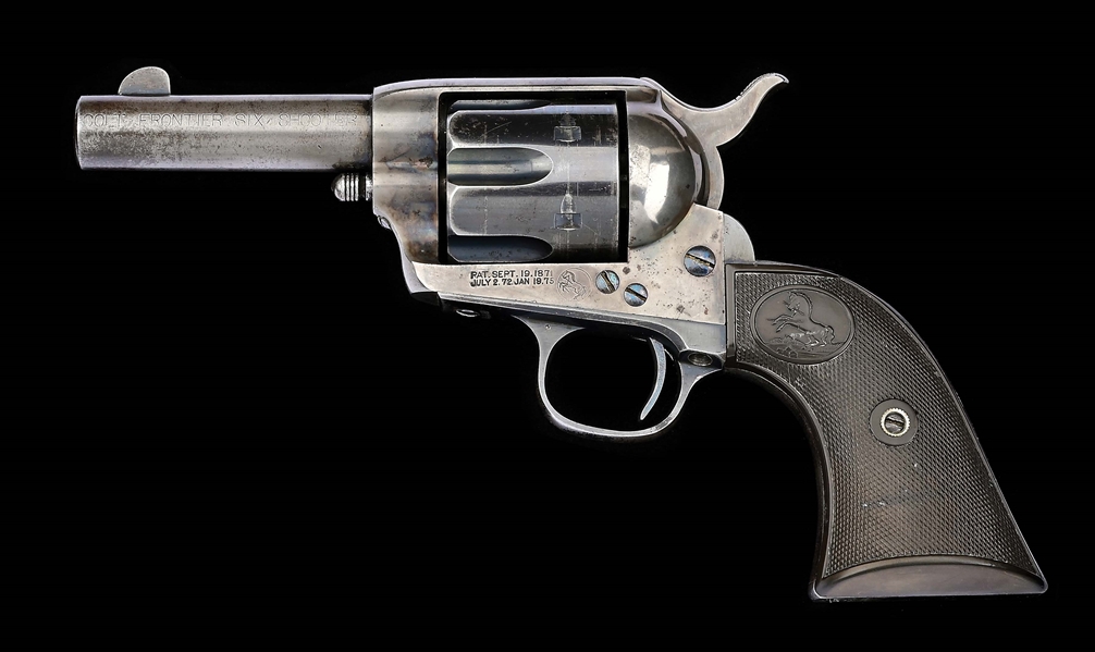 (A) VERY RARE AND DESIRABLE COLT FRONTIER SIX SHOOTER SHERIFFS MODELS SINGLE ACTION REVOLVER (1892).