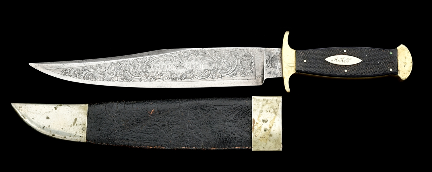 SAMUEL WRAGG CALIFORNIAN BOWIE KNIFE.