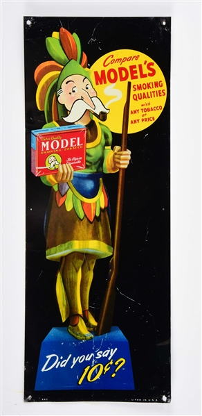 TIN SIGN FOR MODELS TOBACCO.